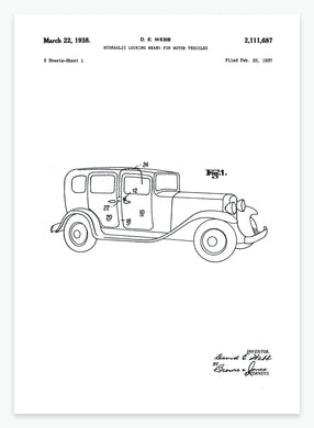 hydraulic locking means for motor vehicles | PATENTPLAKAT - decoARTE