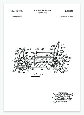 Scooter | Smukt patent til din væg | plakat | poster - decoARTE