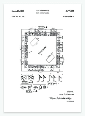 brætspil | PATENTPLAKAT - decoARTE
