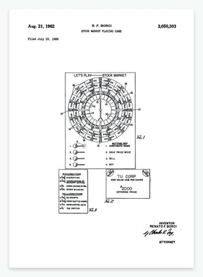 børsspil | PATENTPLAKAT - decoARTE