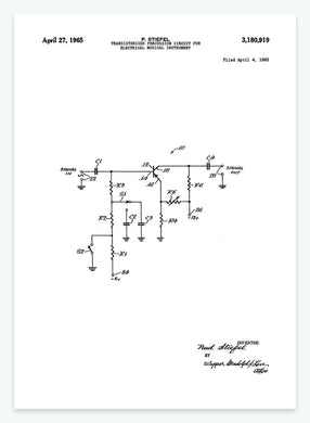 transistarize percussion circuit for electrical instrument | PATENTPLAKAT - decoARTE