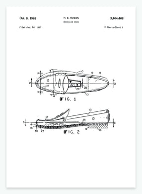 mokassin | PATENTPLAKAT - decoARTE