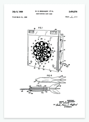 dartspil | PATENTPLAKAT - decoARTE