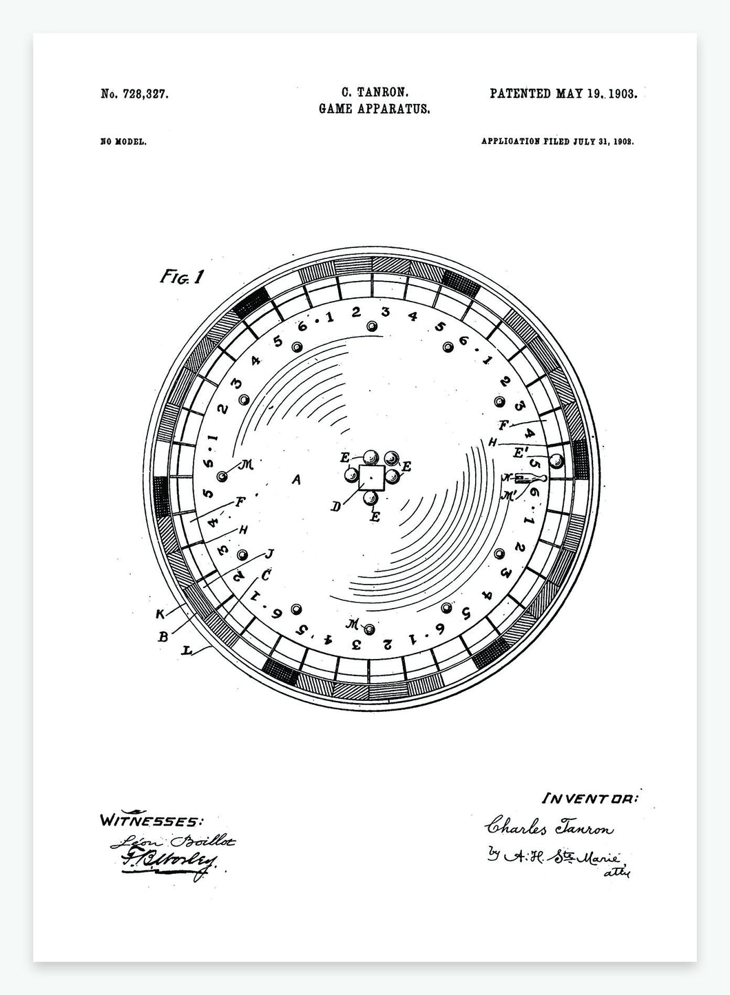 Spil | Smukt patent til din væg | plakat | poster - decoARTE